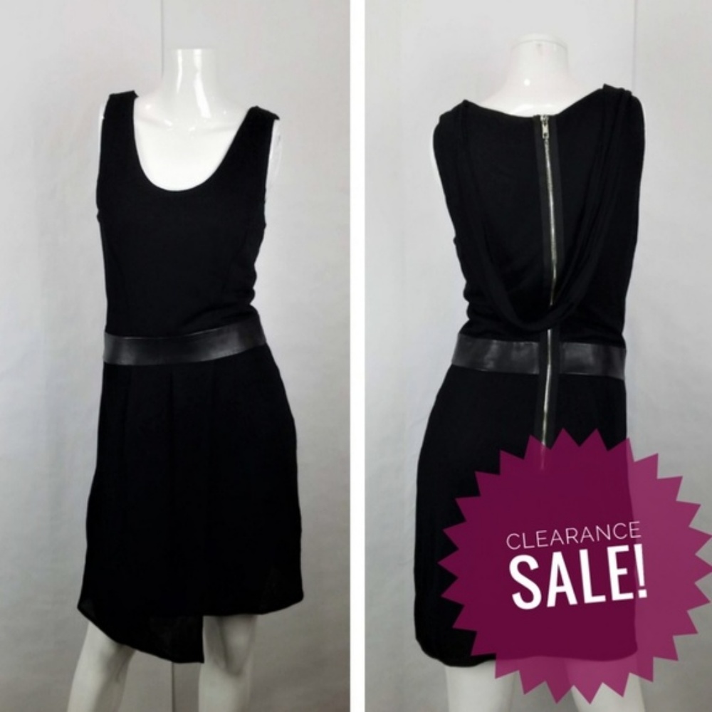 Milly Asymmetrical Hem Sheath Mini Cocktail Dress